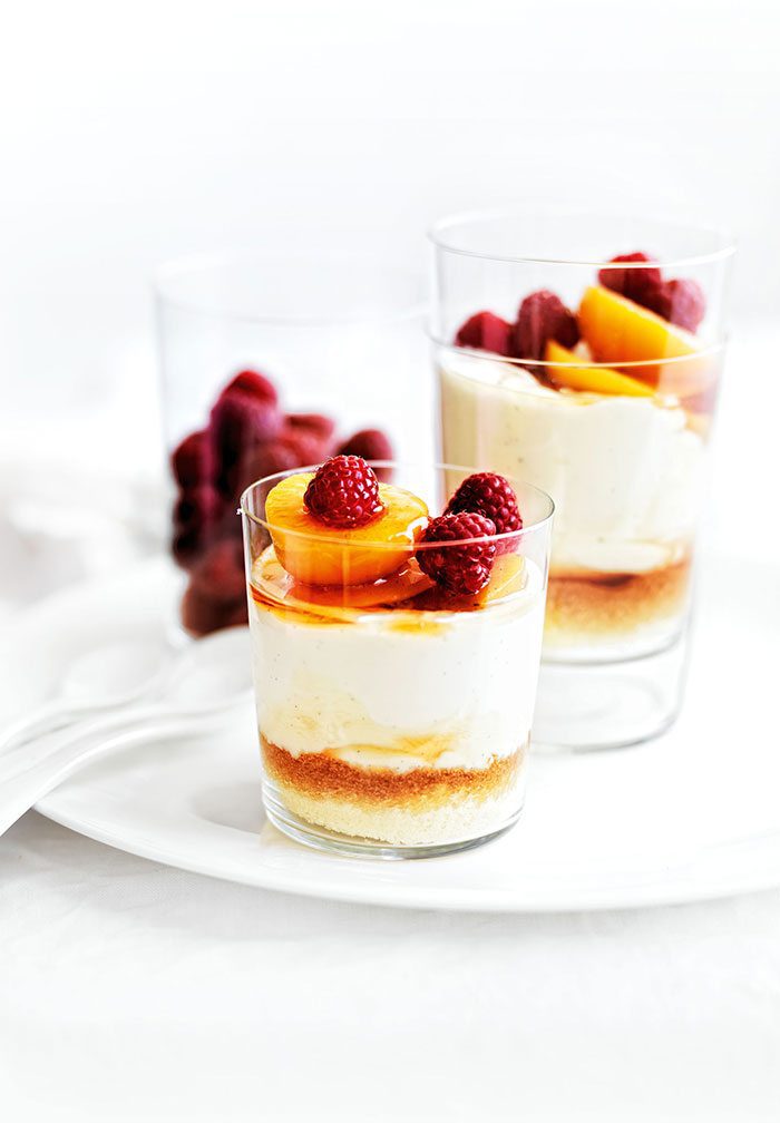 Poached Stone Fruit Breakfast Trifles