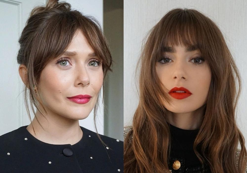 Bottleneck bangs are the hottest new hair trend
