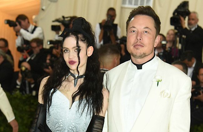 Elon Musk and Grimes arrive at the Metropolitan Museum of Art Costume Institute Gala (Met Gala) 2018