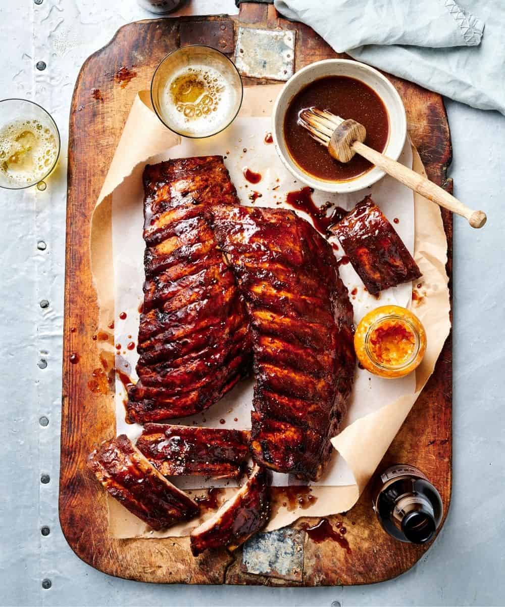 Simply Irresistible Sticky Beer, Mustard and Miso BBQ Ribs