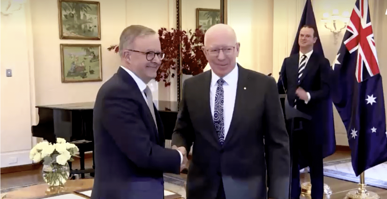 Australia's Labor Party leader Anthony Albanese was sworn in as the country's 31st prime minister on Monday by Governor-General, David Hurley 