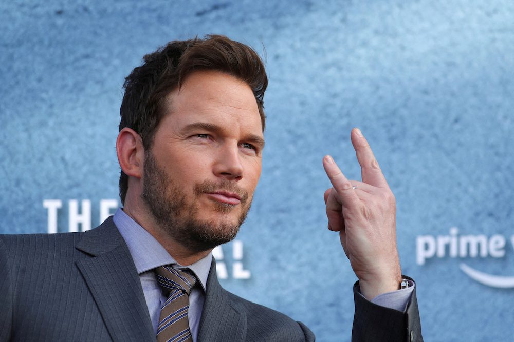 FILE PHOTO: Chris Pratt poses on the red carpet at the premiere of Amazon Prime Video's "The Terminal List" at DGA Theater in Los Angeles, California, U.S., June 22, 2022.  REUTERS/David Swanson