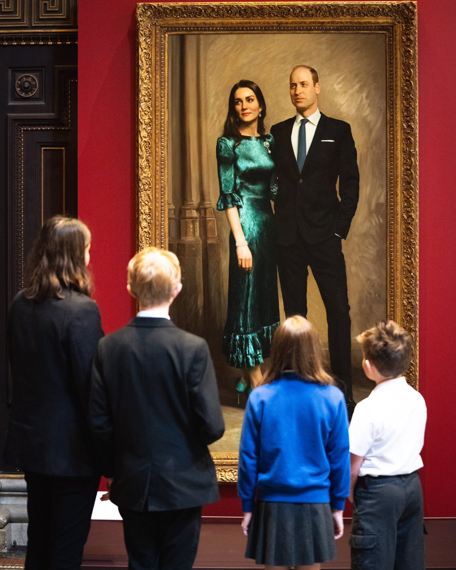 Duke and Duchess of Cambridge official portrait 2022 painted by artist Jamie Coreth
