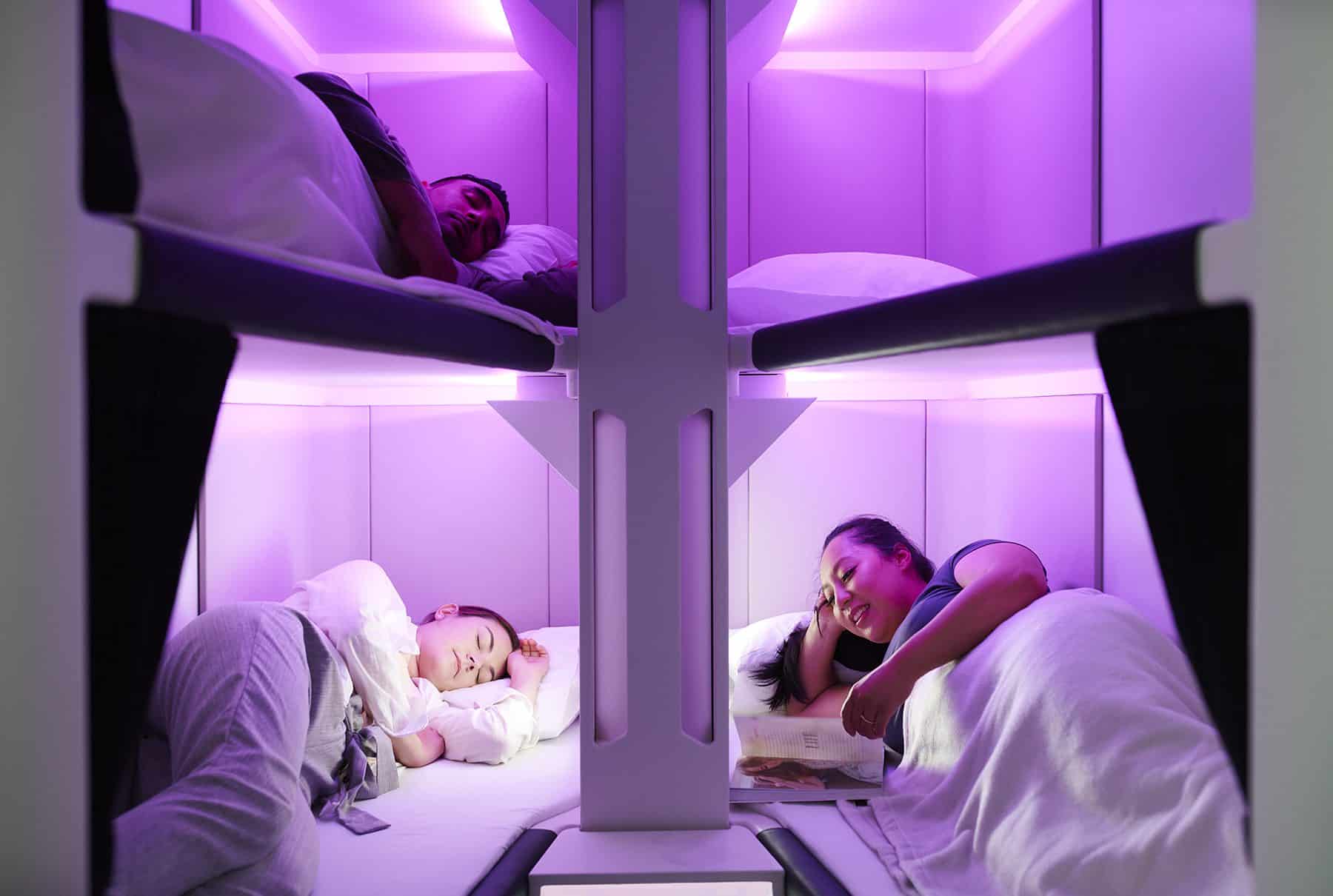 The Skynest offers Economy passengers the opportunity to lie down and get some rest in their own private 'pod'