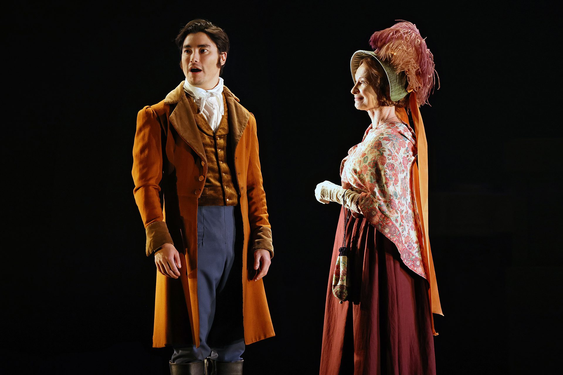<em>Remy Hii and Tara Morice in Sydney Theatre Company’s The Tenant of Wildfell Hall, 2022. Photo: Prudence Upton</em>