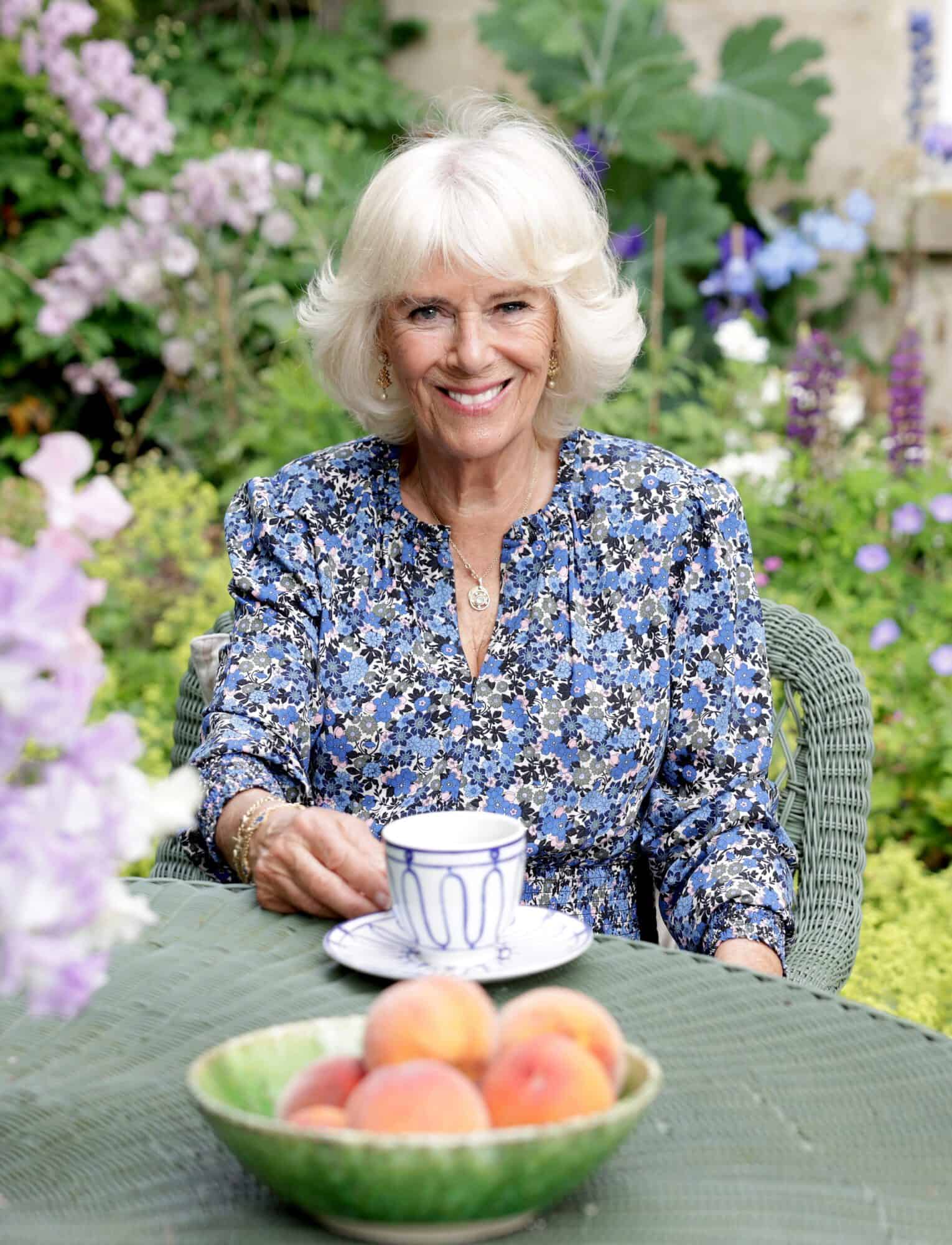 <em>Britain's Camilla, Duchess of Cornwall poses for an official portrait to mark her 75th birthday at her home in Wiltshire, Britain, in this handout image provided by Clarence House and released on July 15, 2022. Chris Jackson/Clarence House/ Handout via Reuters</em>