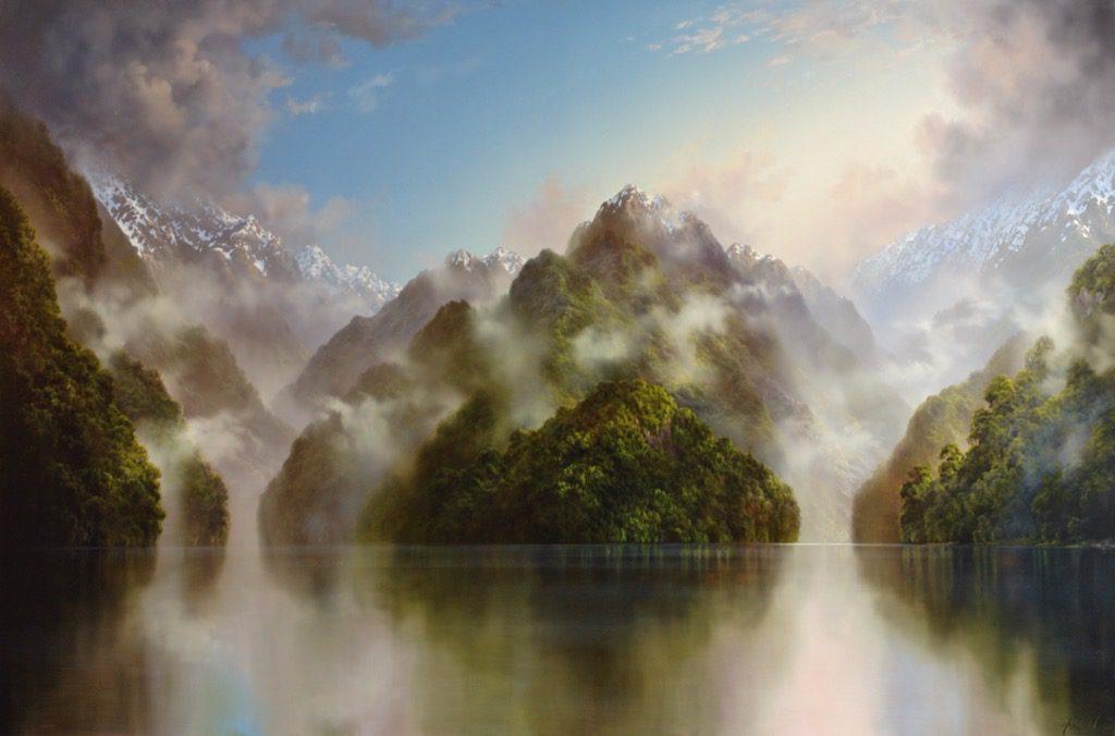 'Dragon Mists, Fiordland' 2012 by Tim Wilson