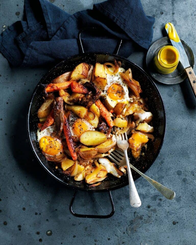 Root Vegetable & Last Night’s Roast Hash