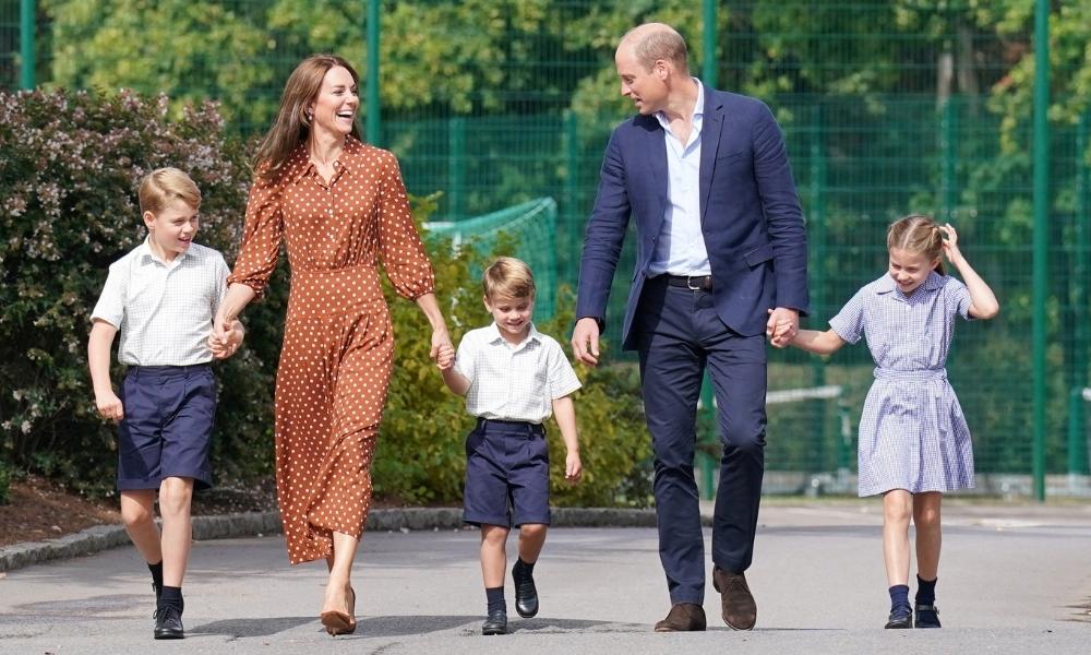 No first day nerves for Prince Louis as the Cambridges start their new school