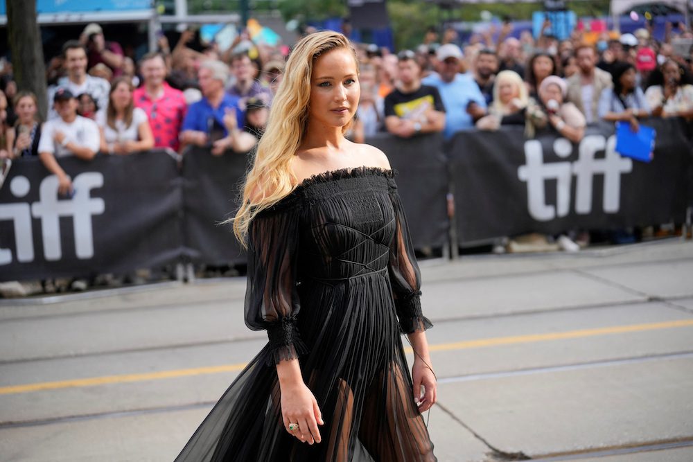 FILE PHOTO: Cast member Jennifer Lawrence attends the world premiere of "Causeway" at the Toronto International Film Festival (TIFF) in Toronto, Ontario, Canada September 10, 2022. REUTERS/Mark Blinch