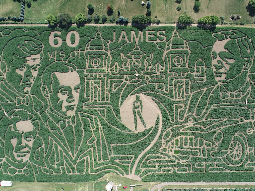 US farmers celebrate 60 years of James Bond with world’s largest corn maze
