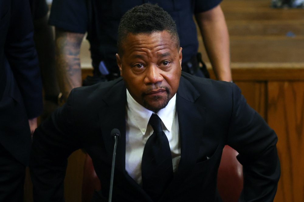 Actor Cuba Gooding Jr. appears in New York Criminal Court for his sentencing hearing after he pleaded guilty to a misdemeanor count of forcibly touching a woman at a New York nightclub in 2018, in Manhattan in New York City, New York, U.S., October 13, 2022. REUTERS/Mike Segar