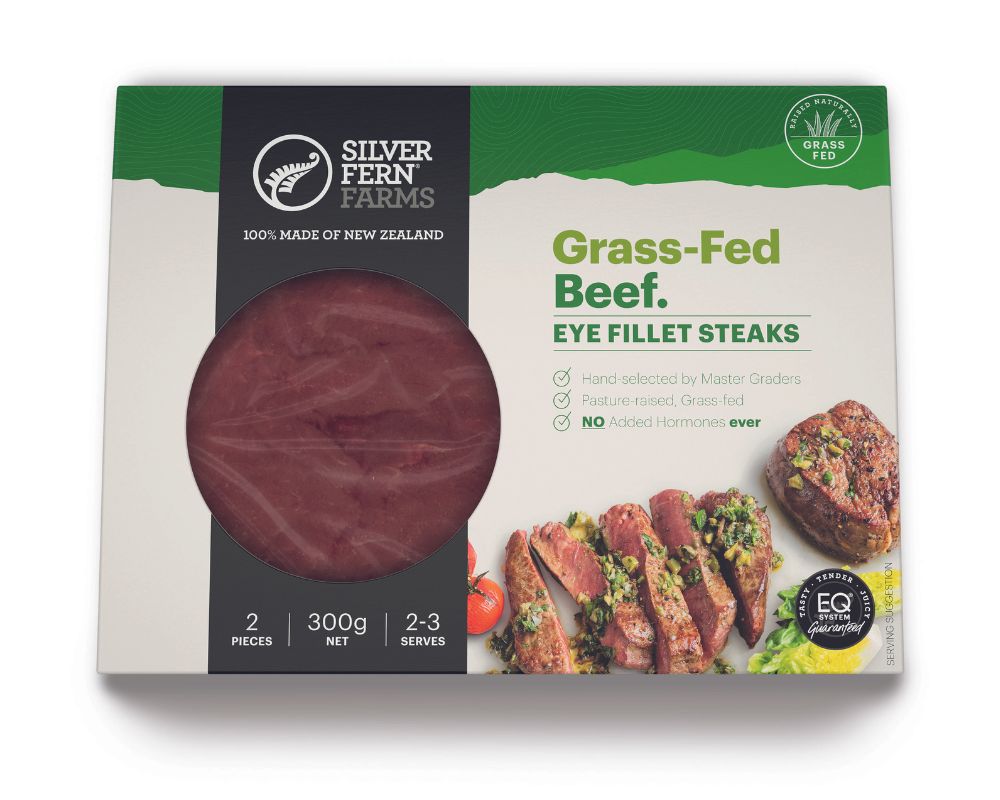 SFF grass-fed beef eye fillet steaks