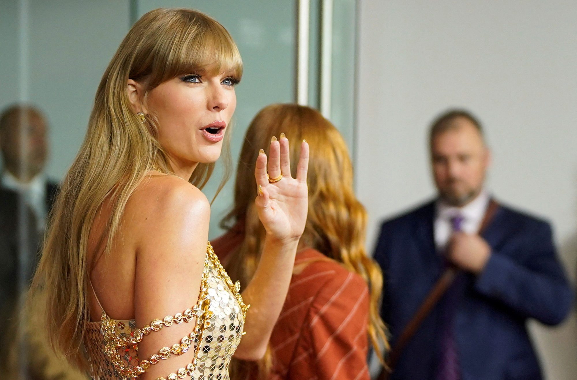 Singer Taylor Swift arrives to speak at the Toronto International Film Festival (TIFF) in Toronto, Ontario, Canada September 9, 2022. REUTERS/Mark Blinch/File Photo
