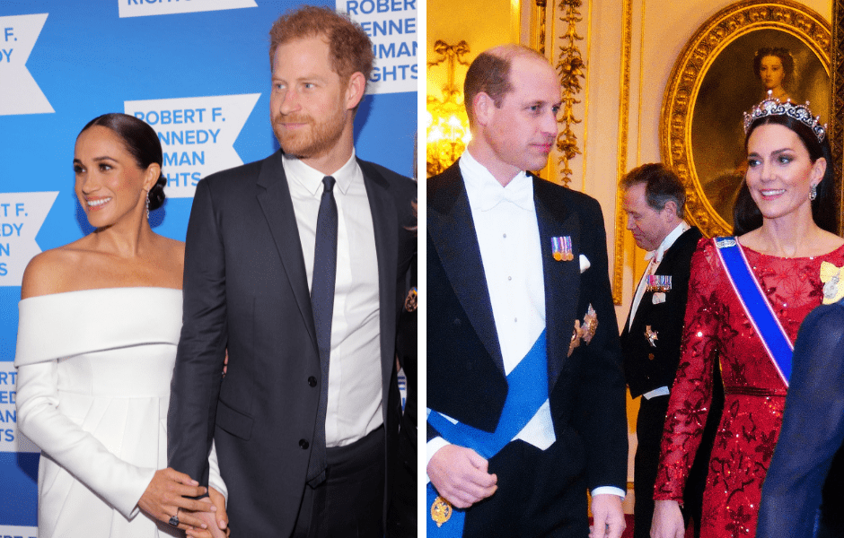 The tale of two brothers: Princes William and Harry celebrate across the Atlantic