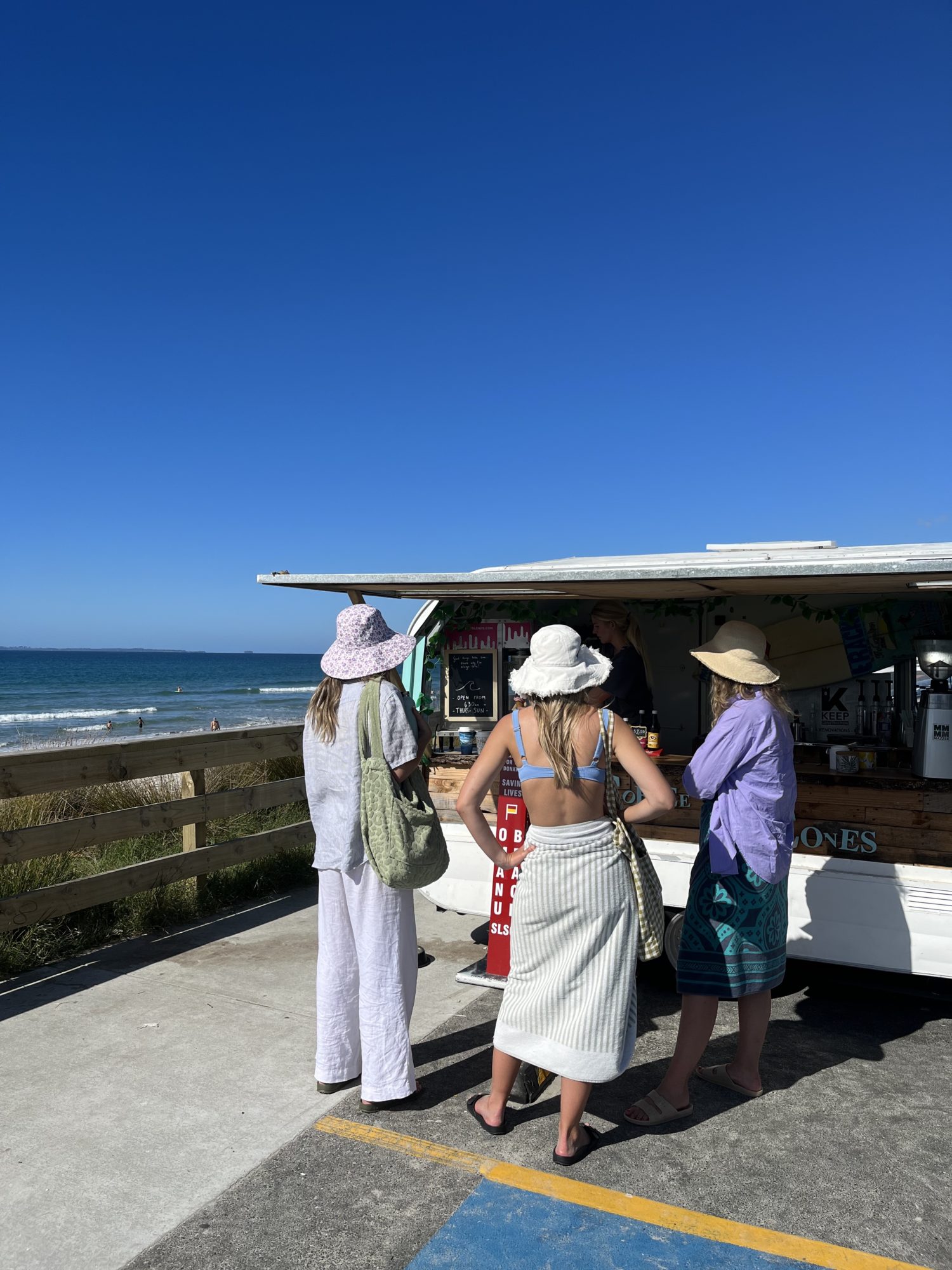 Beachside treats at Coffee and Cones caravan