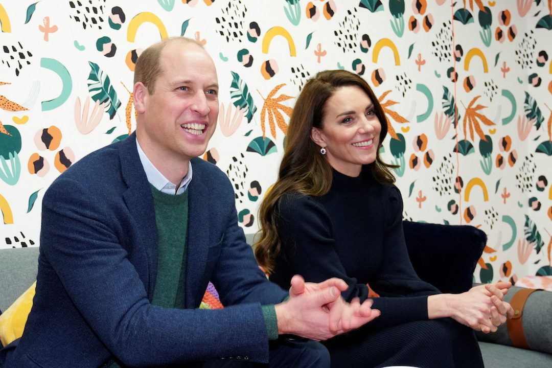 Prince William and the Princess of Wales listen to young adults during a visit to the Open Door Charity, a charity focused on supporting young adults across Merseyside with their mental health, using culture and creativity as the catalyst for change, in Birkenhead, Britain January 12, 2023. Jon Super/Pool via REUTERS