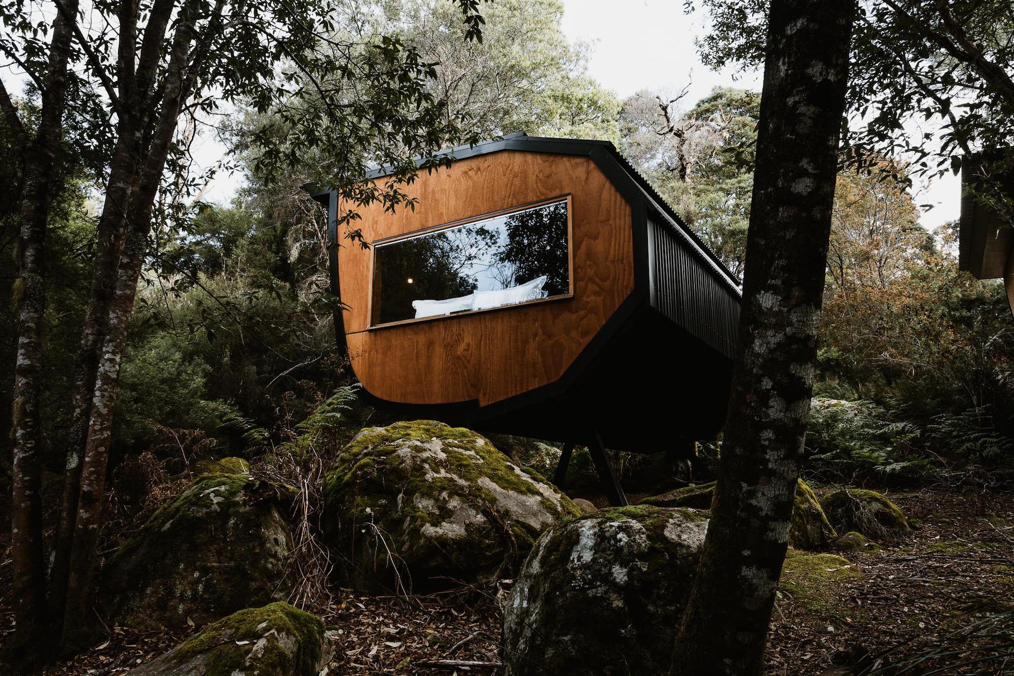 <em>Architecturally designed pods make up the guest quarters, credit: Adam Gibson</em>