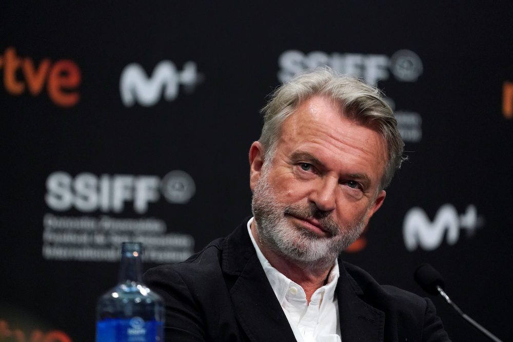New Zealand actor Sam Neill takes part in a news conference to promote the feature film Blackbird, at the San Sebastian Film Festival, Spain, September 20, 2019. REUTERS/Vincent West