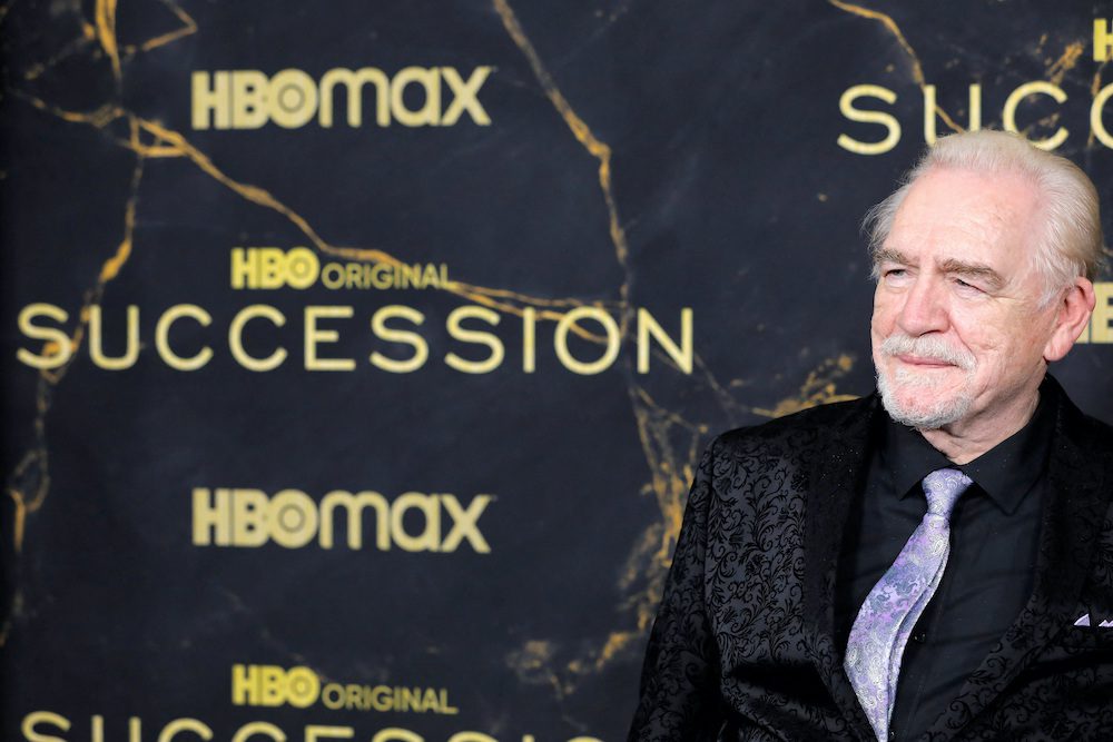 FILE PHOTO: Brian Cox poses while attending the premiere of the third season of "Succession" in Manhattan, New York, U.S., October 12, 2021. REUTERS/Andrew Kelly