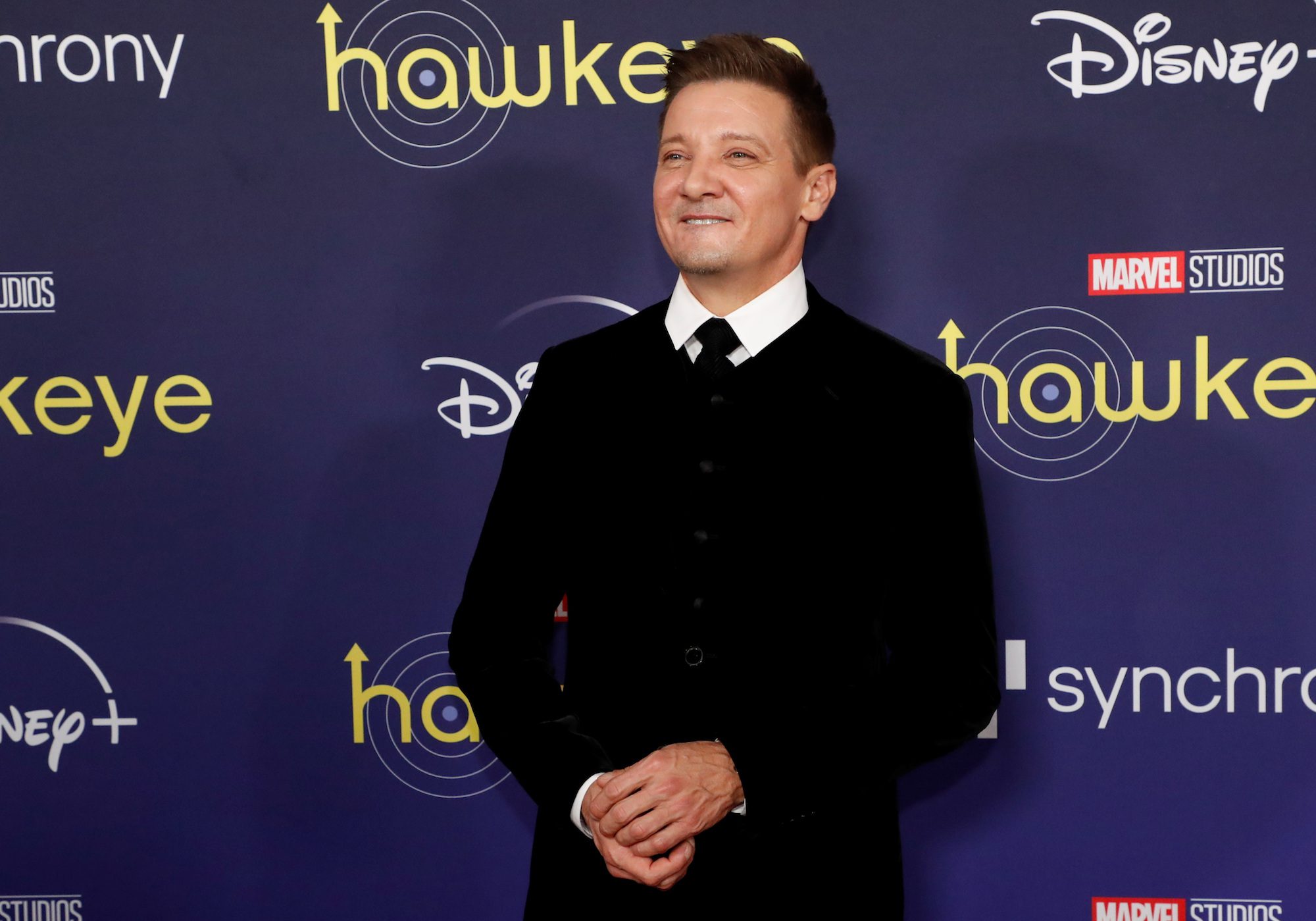 Actor Jeremy Renner arrives for the premiere of the television series Hawkeye at El Capitan theatre in Los Angeles, California, U.S. November, 17, 2021. REUTERS/Mario Anzuoni