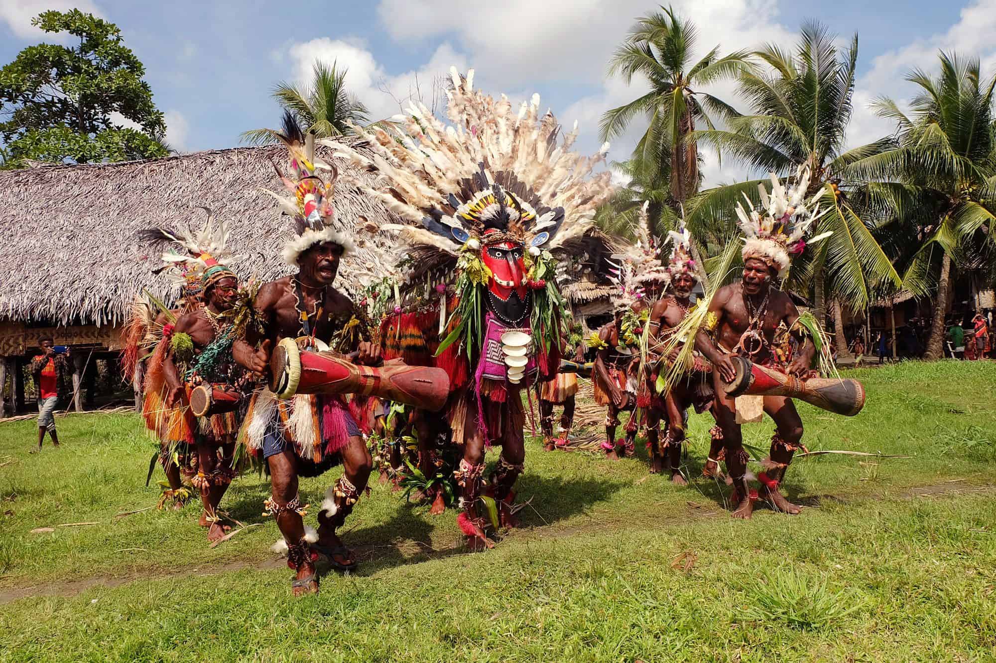 <em>Traditional dancers on the lower Sepik</em>