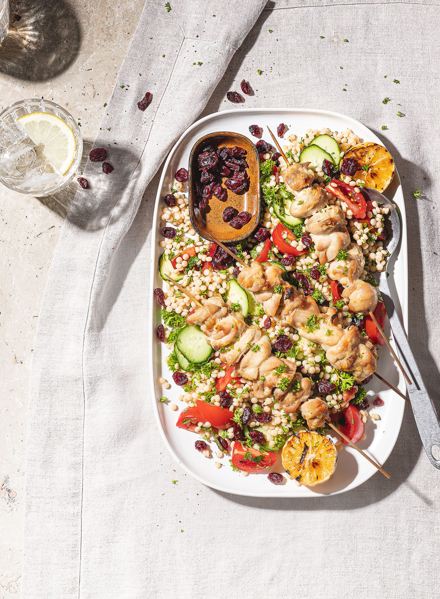 Embrace sun-kissed flavours with this Mediterranean Israeli Couscous Salad
