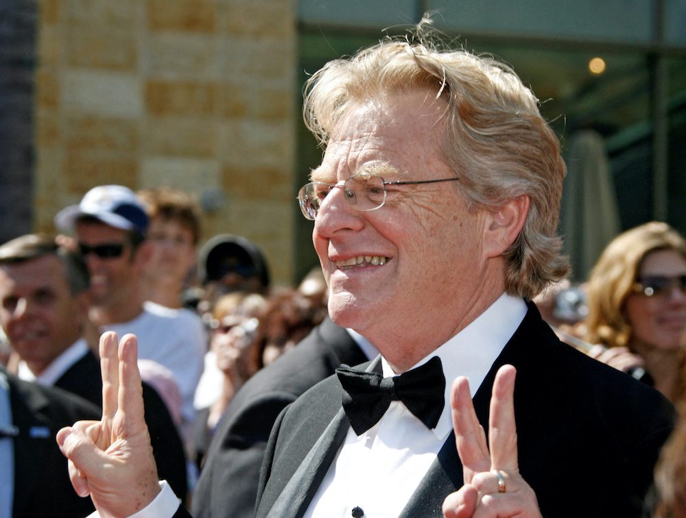 FILE PHOTO: Television personality Jerry Springer arrives at the 34th annual Daytime Emmy Awards in Hollywood, California, June 15, 2007.  REUTERS/Fred Prouser/File Photo