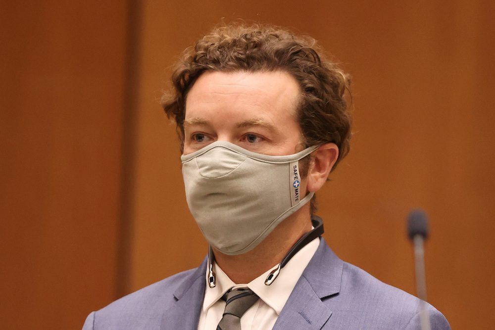 FILE PHOTO: Actor Danny Masterson is arraigned on three rape charges in separate incidents between 2001 and 2003, at Los Angeles Superior Court, Los Angeles, California, U.S., September 18, 2020. REUTERS/Lucy Nicholson