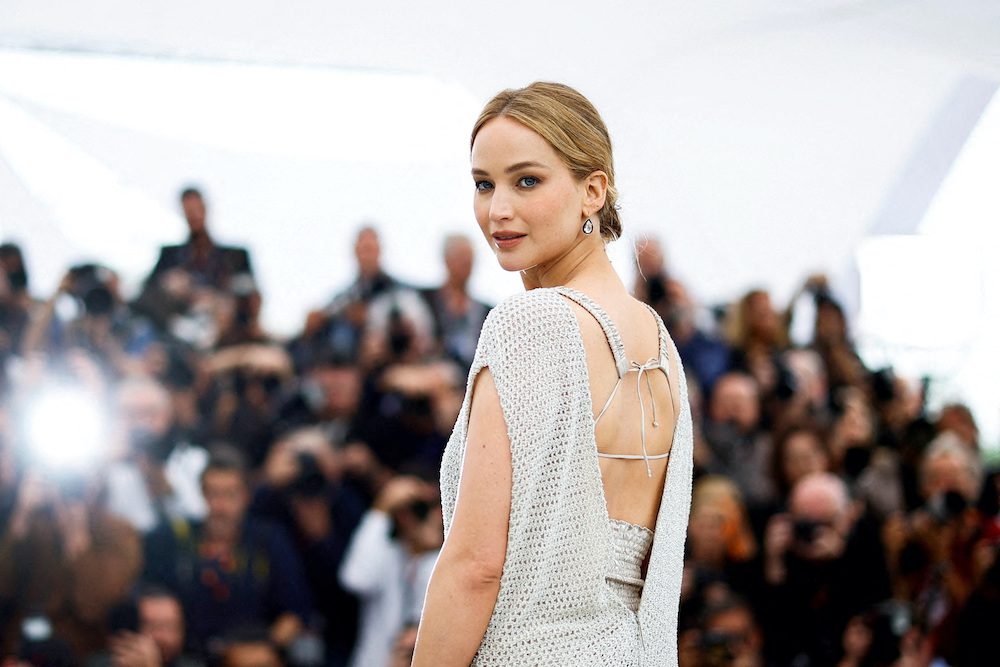 FILE PHOTO: The 76th Cannes Film Festival - Photocall for the documentary film "Bread and Roses" presented as part of Special Screenings - Cannes, France, May 21, 2023. Producer Jennifer Lawrence poses. REUTERS/Sarah Meyssonnier/File Photo