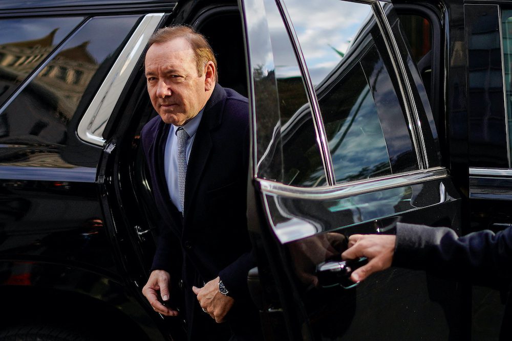 Actor Kevin Spacey arrives at the Manhattan Federal Court for his civil sex abuse case in New York, U.S., October 18, 2022. REUTERS/Eduardo Munoz/File Photo