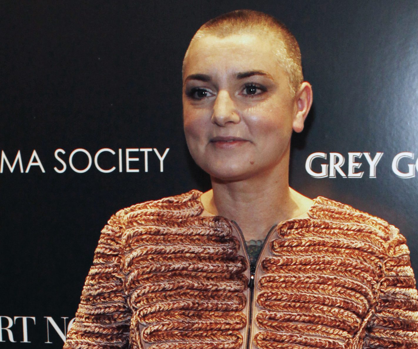 Singer Sinead O'Connor attends the Giorgio Armani and the Cinema Society screening of the film "Albert Nobbs" at the Museum of Modern Art in New York December 13, 2011. REUTERS/Eduardo Munoz/File Photo