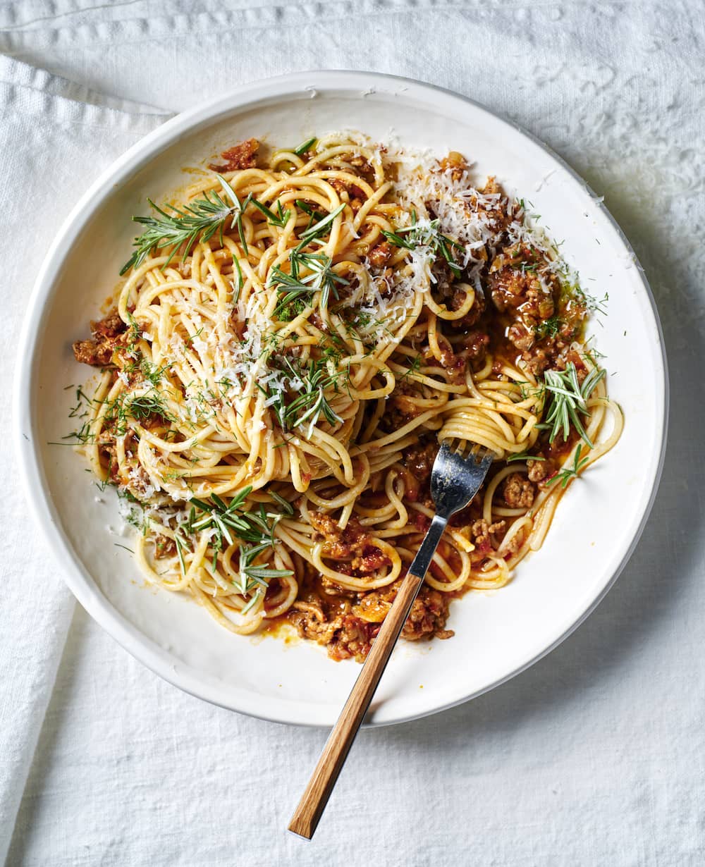Lamb and Caramelised Fennel Spaghetti Bolognese Recipe
