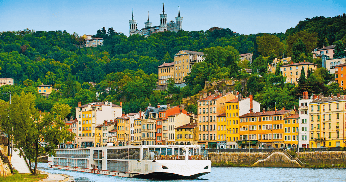 The Viking Hermod is a picturesque sight on the water