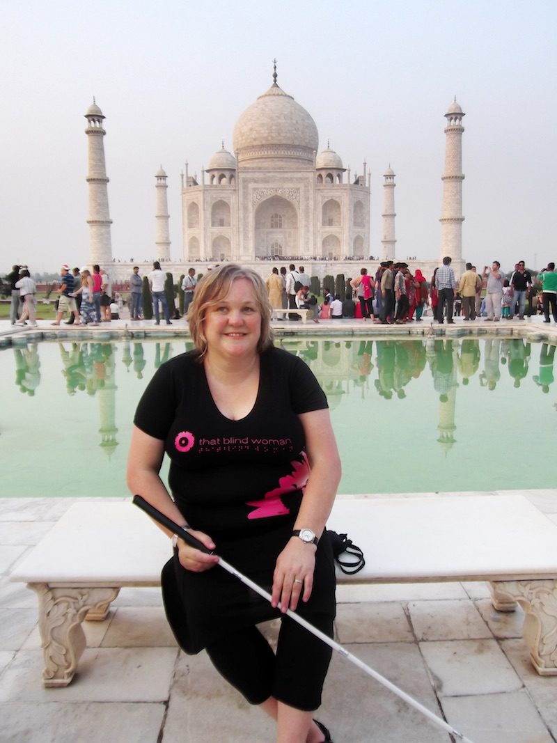 Julie at the Taj Mahal