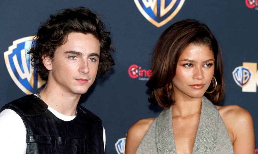 Timothee Chalamet and Zendaya, promoting the movie "Dune: Part Two", during CinemaCon in Las Vegas, Nevada, U.S. April 25, 2023. File photo / Reuters