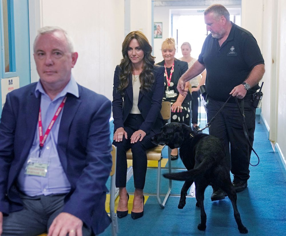 Princess of Wales, Patron of The Forward Trust, visits HMP High Down in Sutton, Britain, September 12, 2023. 