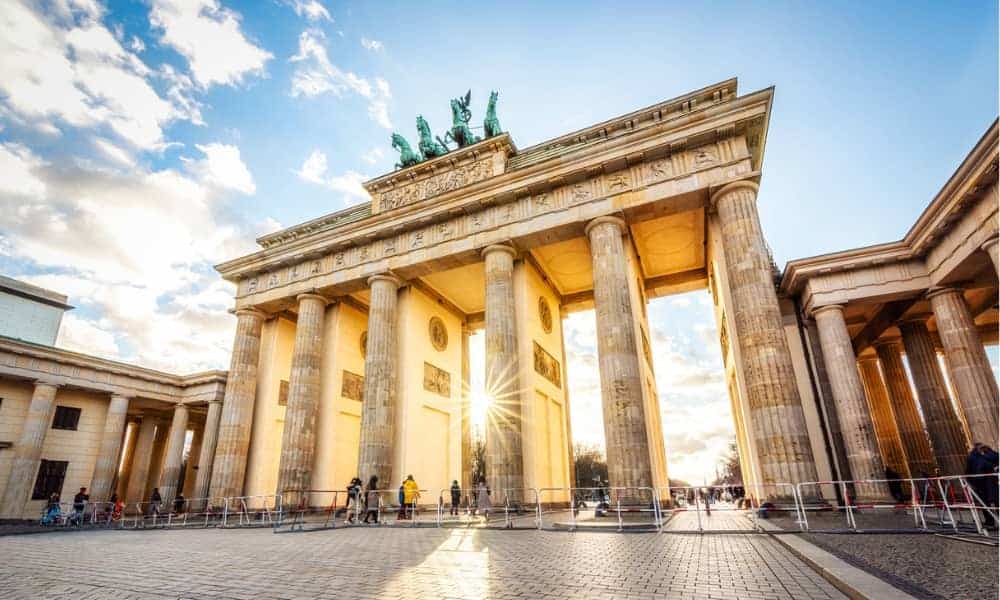 Brandenburg Gate in Berlin.