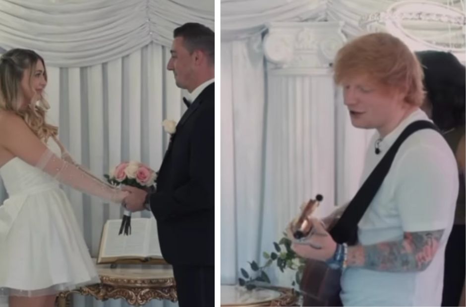 Ed Sheeran Crashes Vegas Wedding and Surprises with Live Performance