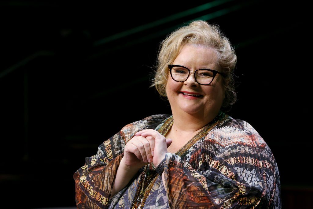 Magda Szubanski delivered a keynote address discussing discrimination, Indigenous social and emotional wellbeing and the need for mental health system reform as part of Mental Health Awareness Month   (Photo by Lisa Maree Williams/Getty Images)