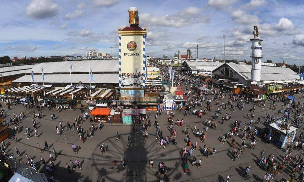 Oktoberfest in fine weather. Felix Hörhager/dpa via Reuters Connect