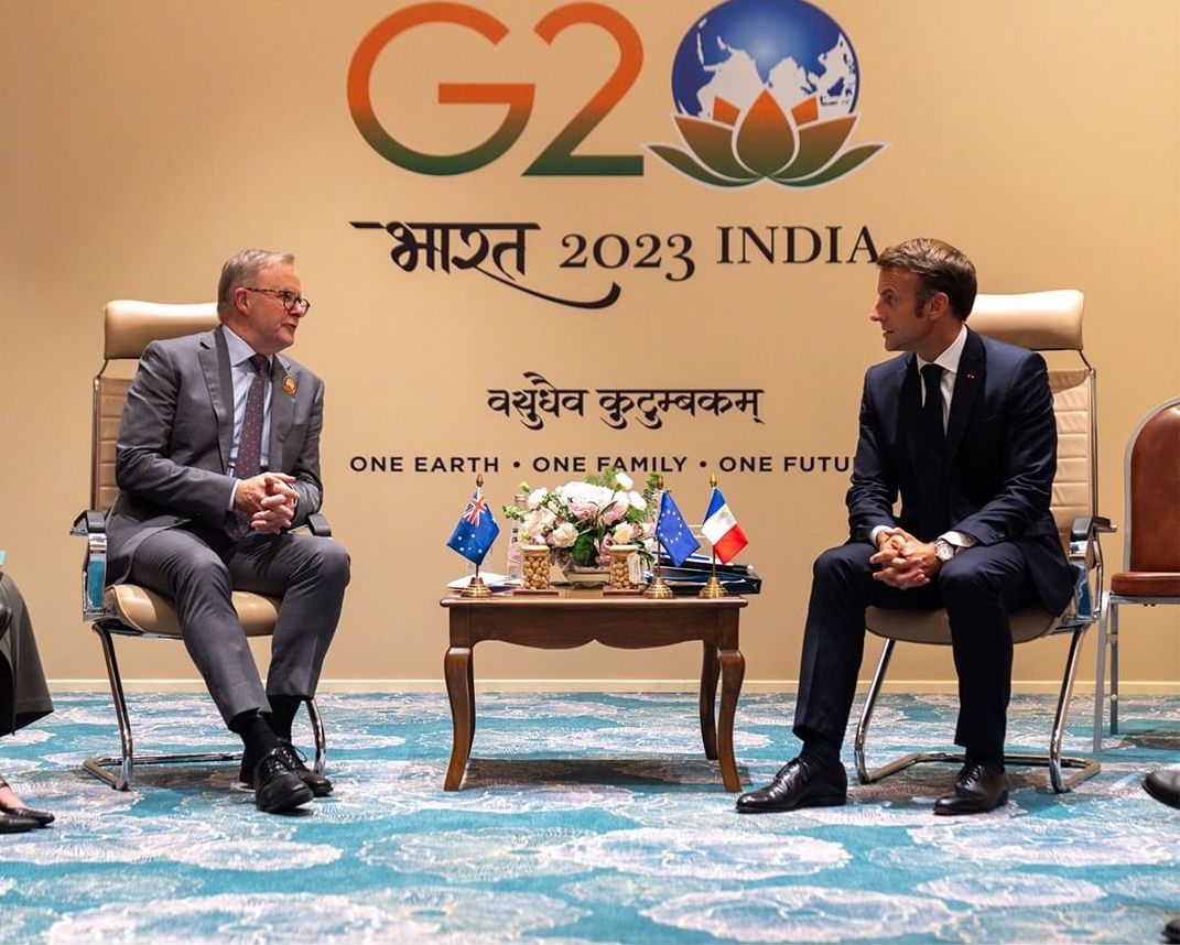 Australian Prime Minister Anthony Albanese and French President Emmanuel Macron spoke at the G20 about what support and steps are needed to finalise the Australia-EU Free Trade Agreement.