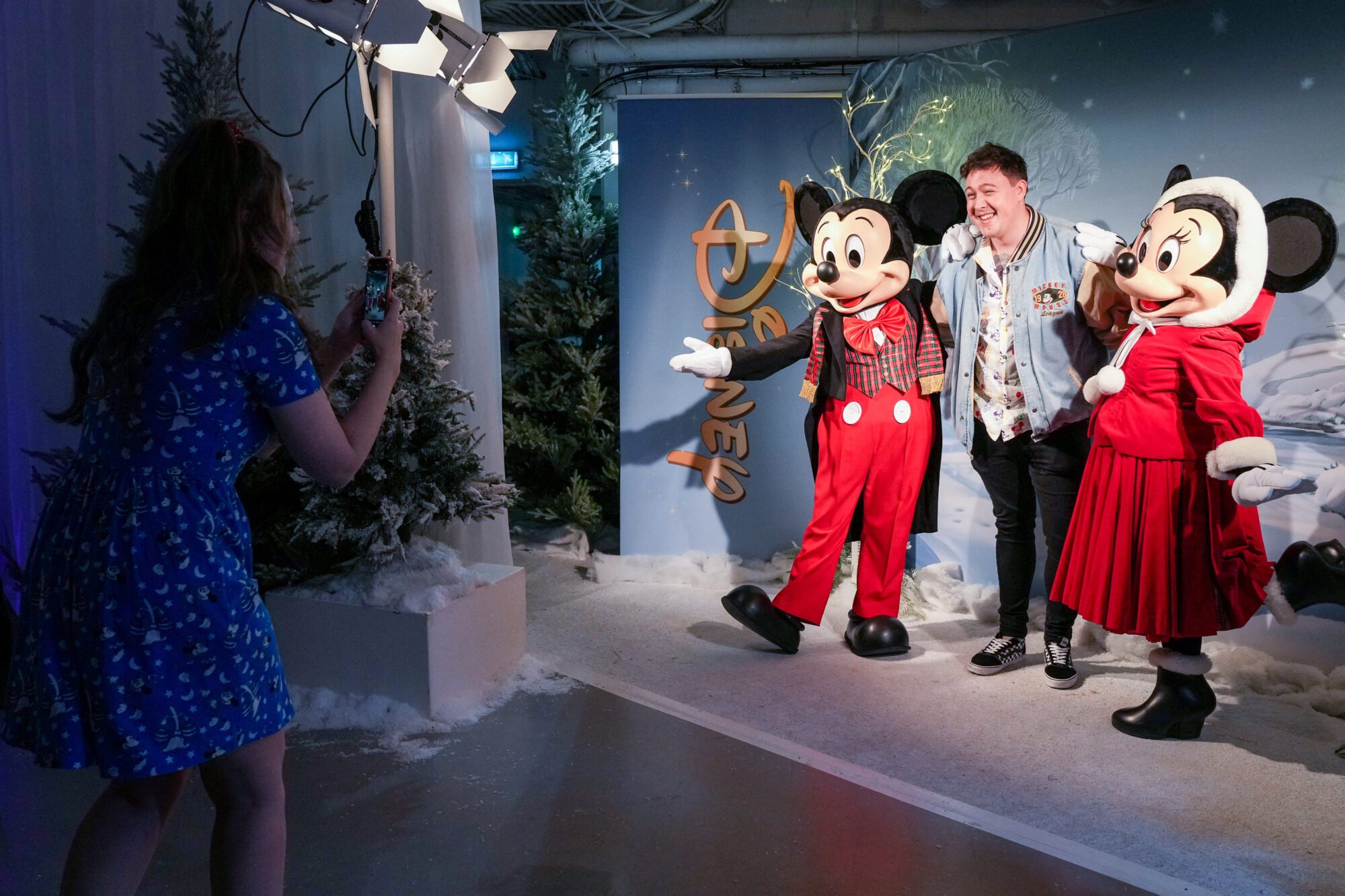 People take photos at Disney's product showcase during Magical Christmas Market in London, Britain November 2, 2022. REUTERS/Maja Smiejkowska/File Photo