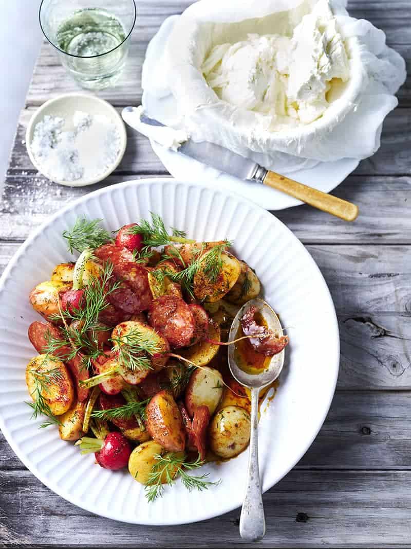 Spanish Potato & Chorizo Salad