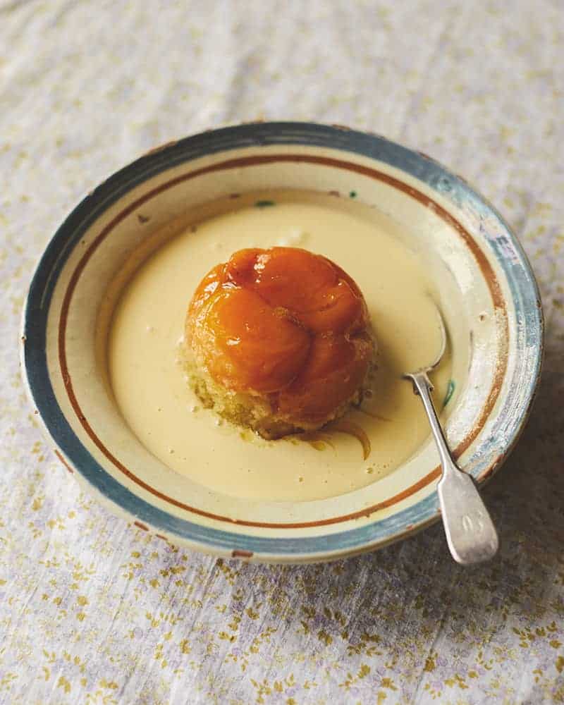 Steamed Apricot Sponge