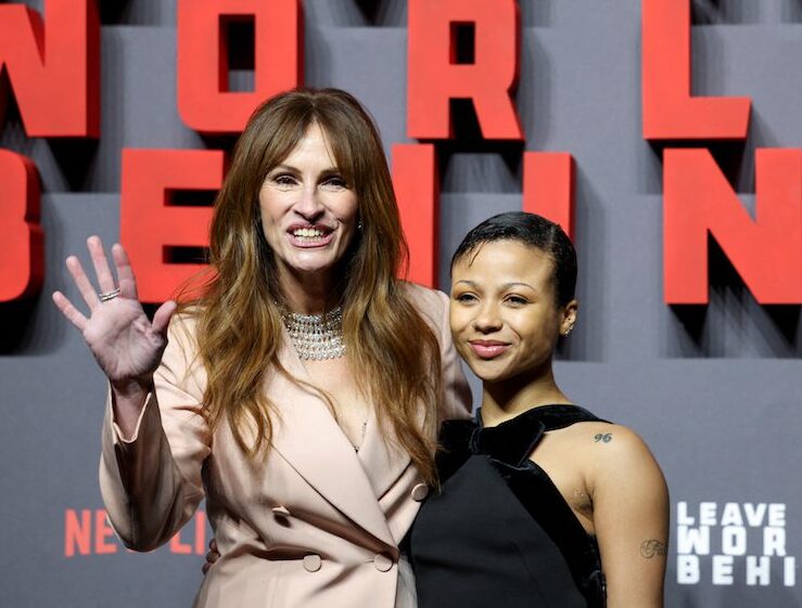 Cast members Julia Roberts and Myha'la Herrold attend the World Premiere of the film "Leave the World Behind" in London, Britain, November 29, 2023. REUTERS/Hannah McKay
