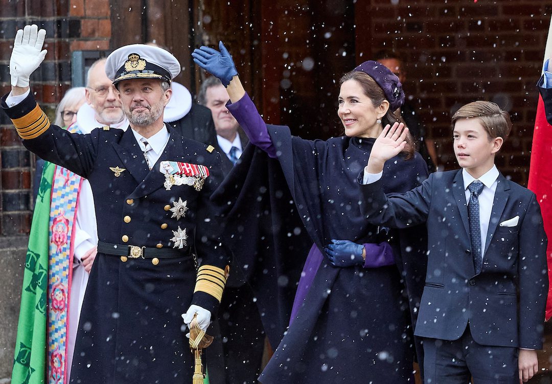 Denmark's King Frederik and Queen Mary with their son Prince Vincent.   Ritzau Scanpix/Mikkel Berg Pedersen/via REUTERS 