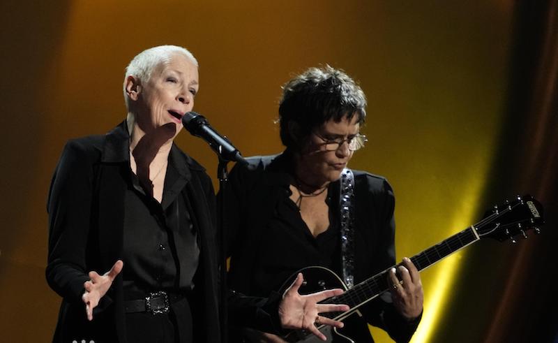 Annie Lennox performs during the Sinead O'Connor in memoriam segment during the 66th Annual Grammy Awards at Crypto.com Arena in Los Angeles on Sunday, Feb. 4, 2024.   Robert Hanashiro-USA TODAY