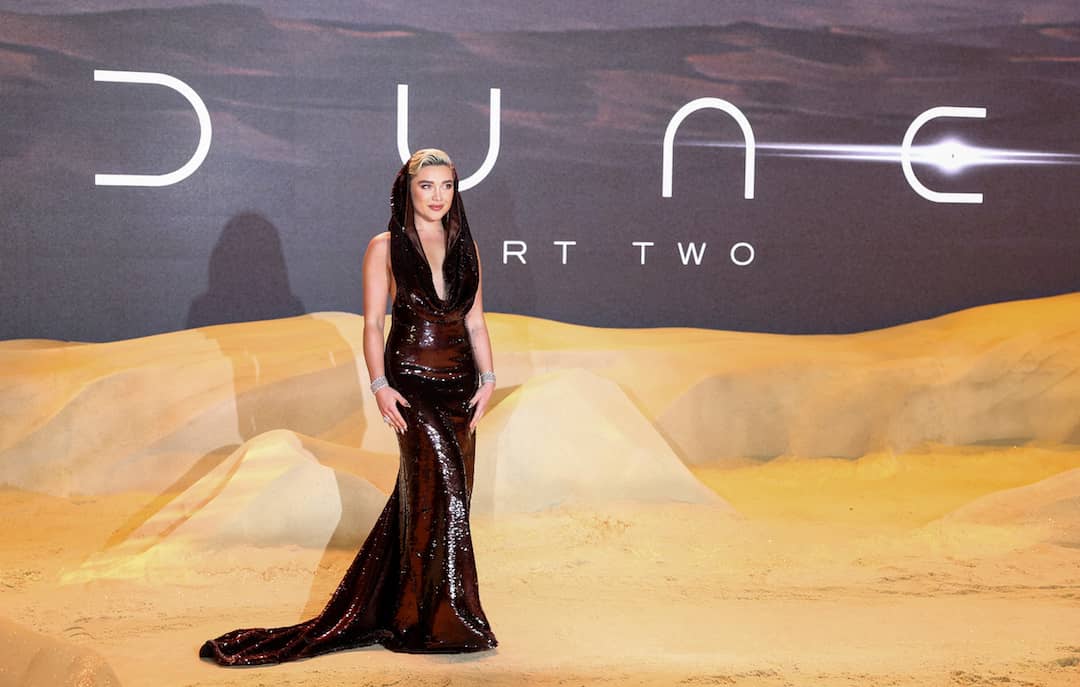 Actor Florence Pugh attends the world premiere of the film "Dune: Part Two"