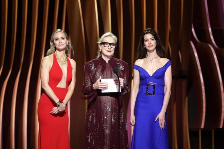 Emily Blunt, Meryl Streep, and Anne Hathaway reunite at the SAG Awards